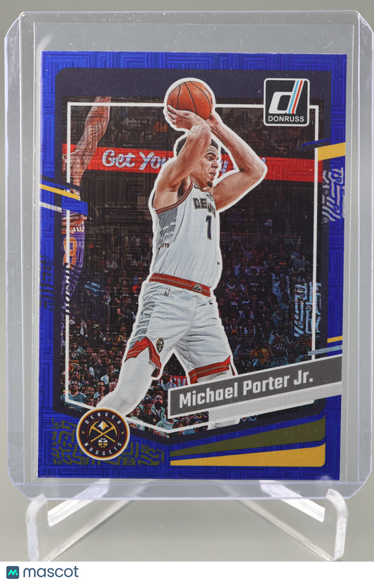 Michael Porter Jr. 2023-24 Donruss #154 Choice Blue 25/49 Denver Nuggets