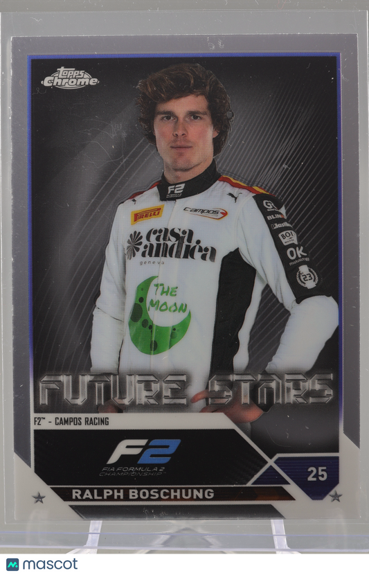 Ralph Boschung 2023 Topps Chrome Formula 1  #83 FUTURE STARS      F2