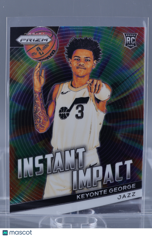 Keyonte George 2023-24 Panini Prizm Instant Impact #3 Rookie Card RC Utah Jazz