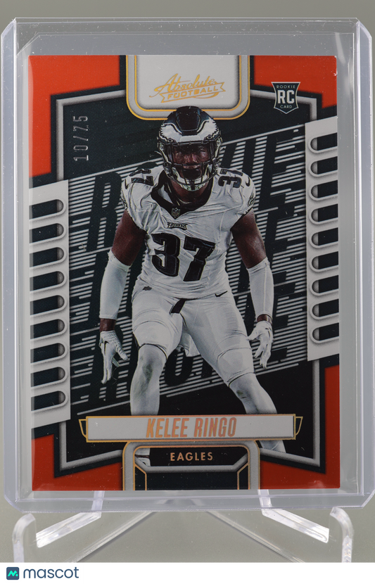 Kelee Ringo 2023 Absolute #192 Spectrum Orange 10/75 RC Philadelpia Eagles