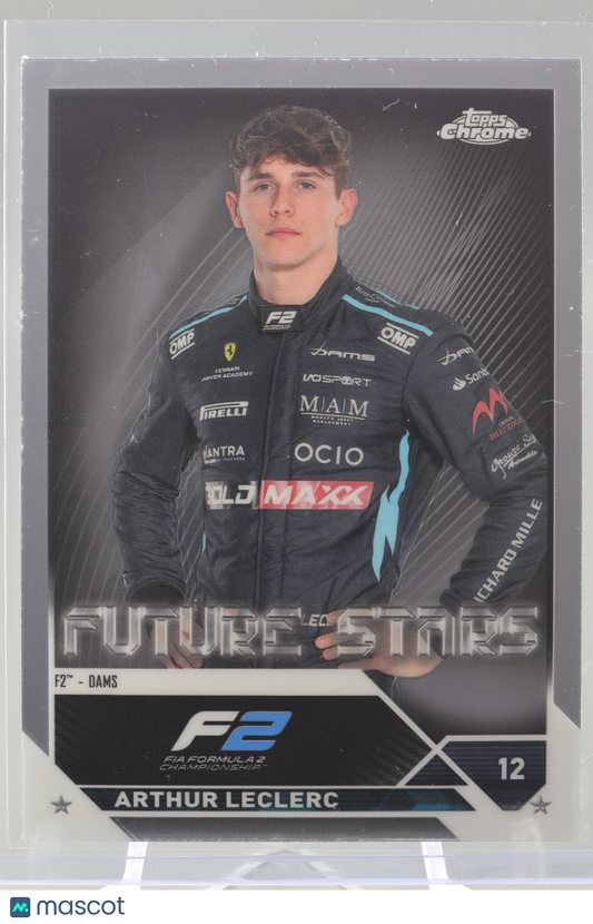 Arthur Leclerc 2023 Topps Chrome Formula 1  #85 FUTURE STARS       Dams F2