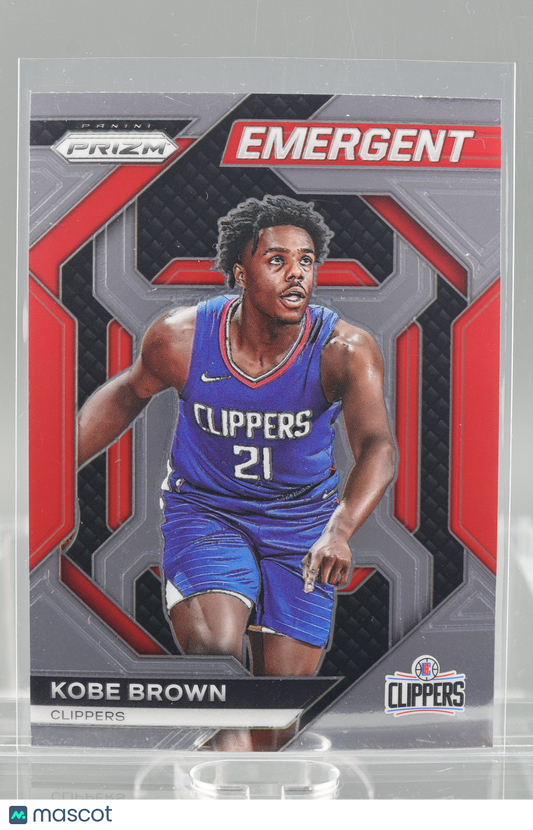 Kobe Brown 2023-24 Panini Prizm Emergent #18 RC Los Angeles Clippers