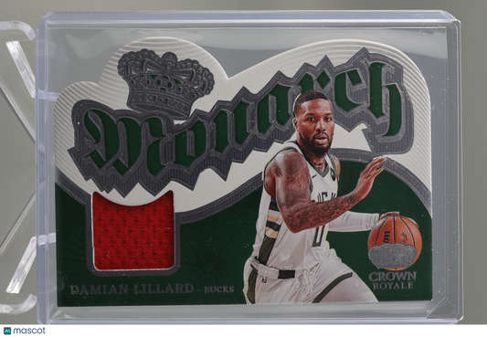 Damian Lillard 2023-24 Crown Royale #MMLIL Monarch Memorabilia Milwaukee Bucks