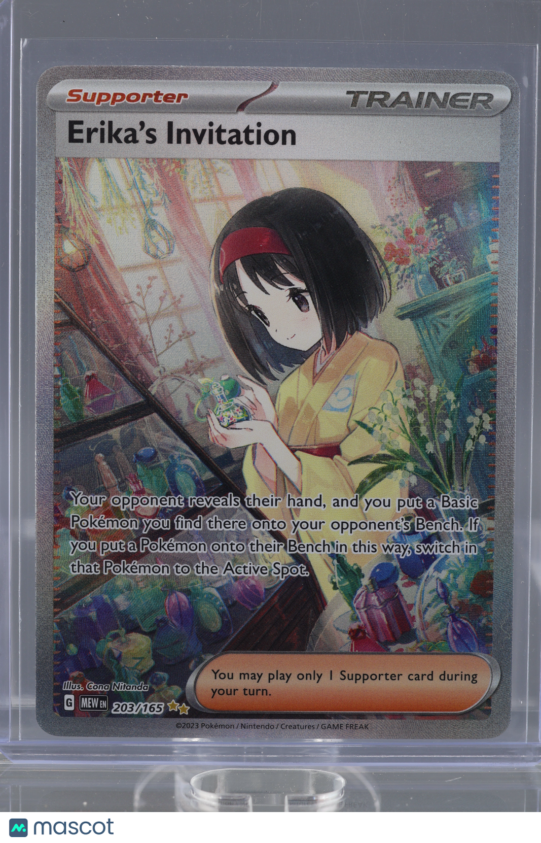 Erika's Invitation 2023 Pokemon TCG Scarlet & Violet 151 #203