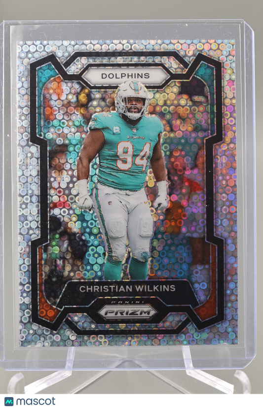 Christian Wilkins 2023 Prizm #182 No Huddle Disco Miami Dolphins