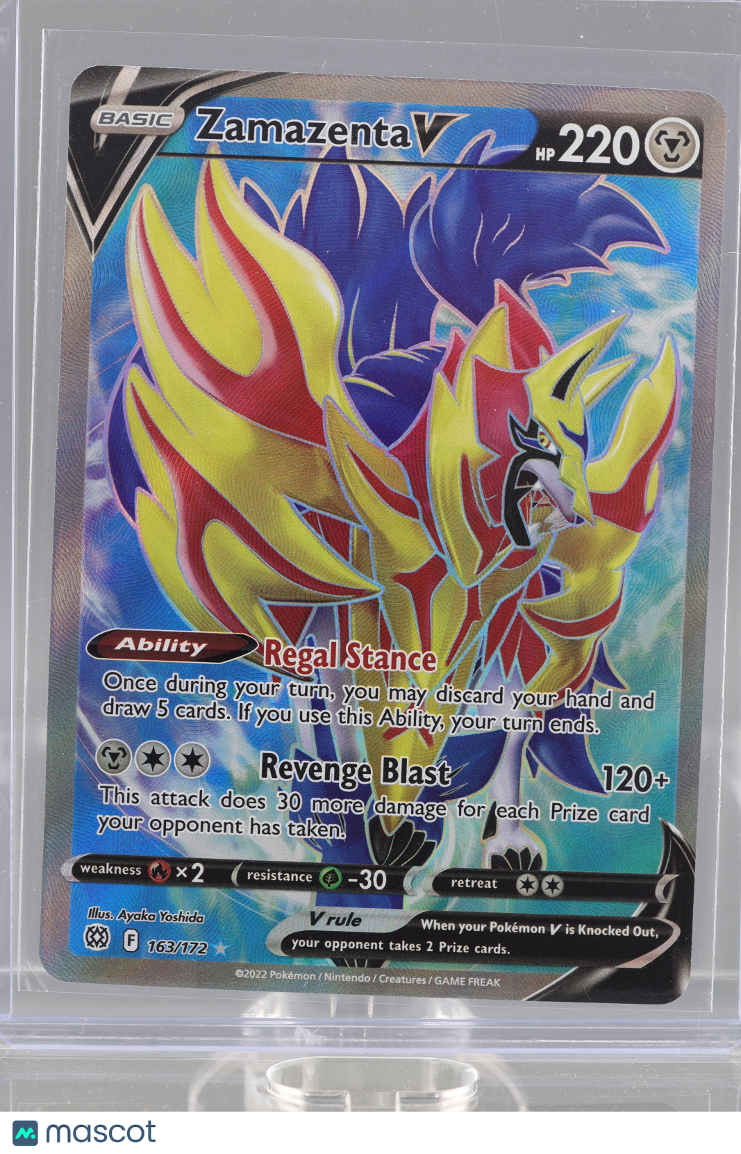 Zamazenta V 2022 Pokemon TCG Brilliant Stars #163