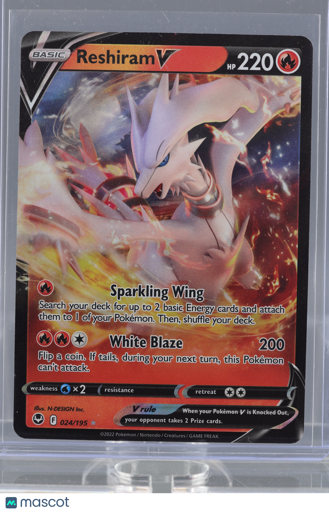 Reshiram V 2022 Pokemon TCG Silver Tempest #24