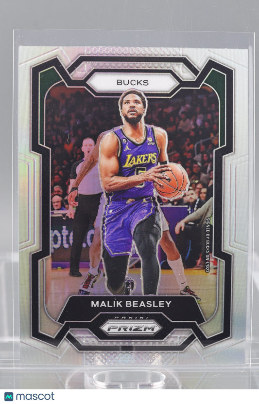 Malik Beasley 2023-24 Panini Prizm Silver  #237        Milwaukee Bucks