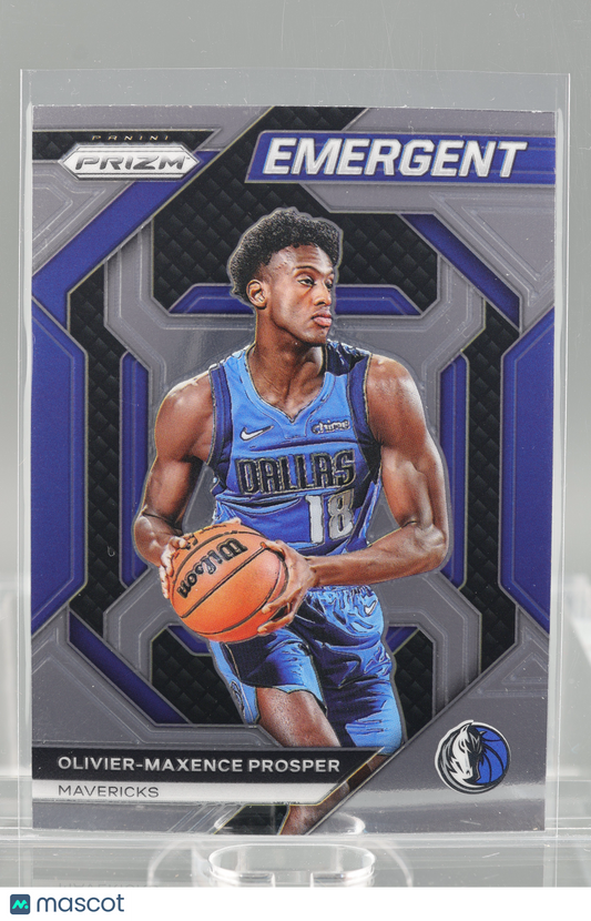 Olivier-Maxence Prosper 2023-24 Panini Prizm Emergent #28 RC Dallas Mavericks