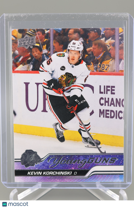 Kevin Korchinski 2023-24 Upper Deck Series 2 #486 Young Guns Chicago Blackhawks