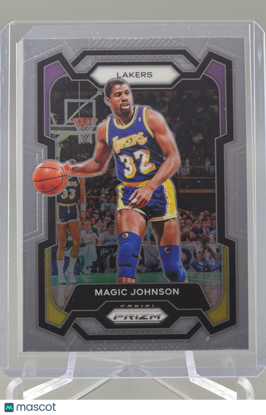 Magic Johnson 2023-24 Prizm #185 Base Los Angeles Lakers