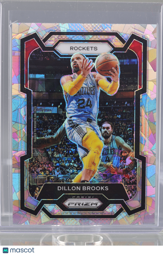 Dillon Brooks 2023-24 Panini Prizm Cracked Ice  #68        Houston Rockets