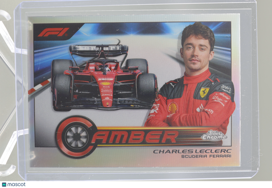 Charles Leclerc 2022 Topps Chrome Formula 1 #CAM-CLI CAMBER Scuderia Ferrari