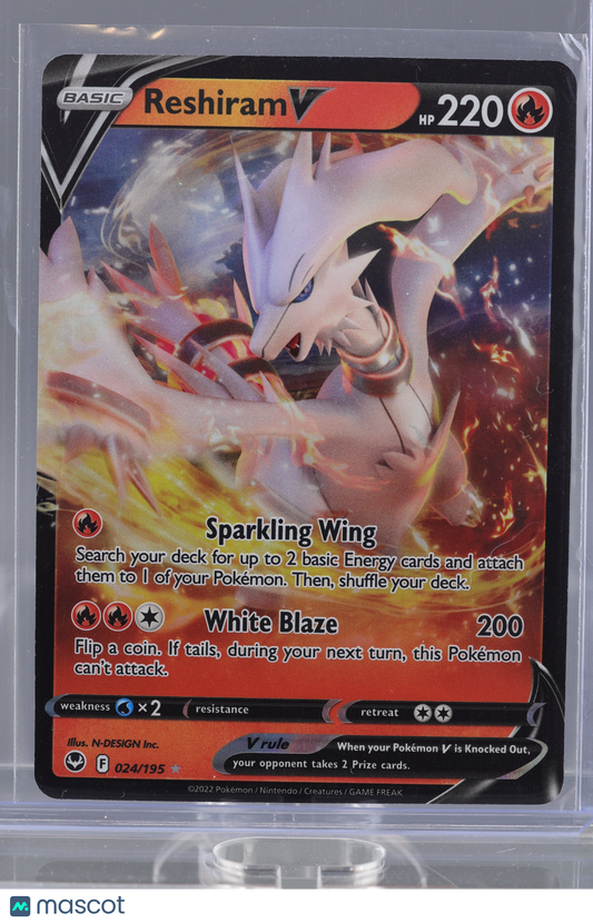 Reshiram V 2022 Pokemon TCG Silver Tempest #24