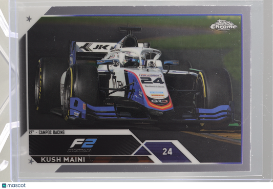 Kush Maini 2023 Topps Chrome Formula 1  #134 RACECAR       Campos Racing F2