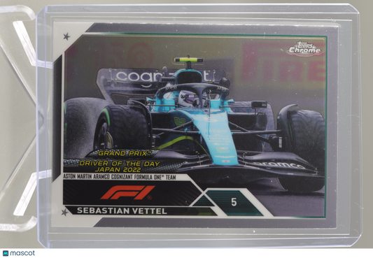 Sebastian Vettel 2023 Topps Chrome Formula 1 #183 Car DOTD Japan 2022