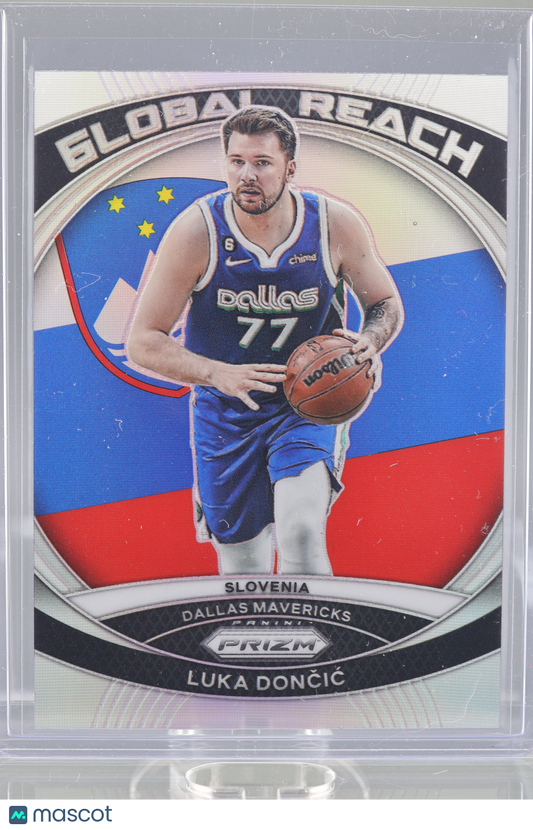 Luka Doncic 2023-24 Panini Prizm Global Reach  #77        Dallas Mavericks