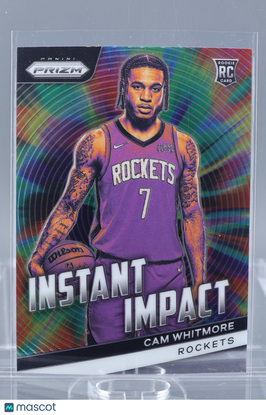 Cam Whitmore 2024 Panini Prizm #7 Instant Impact Rookie Houston Rockets