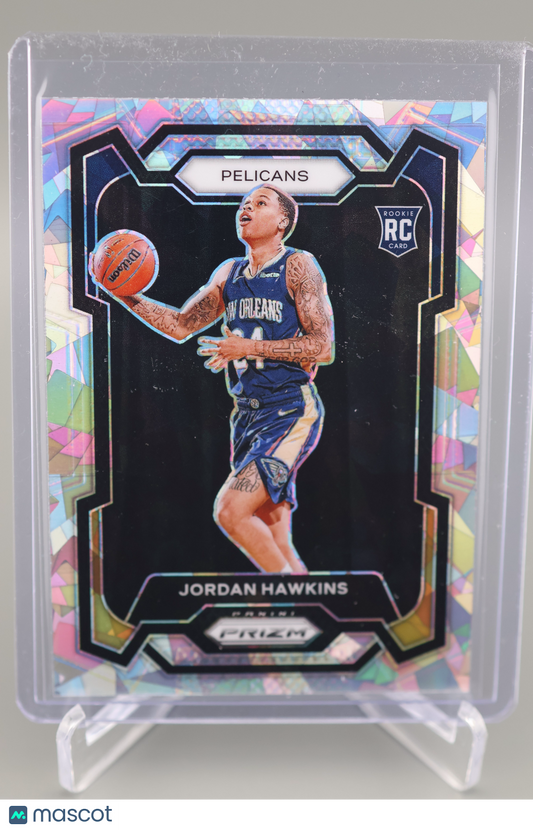 Jordan Hawkins 2023-24 Prizm #130 Ice Prizm RC New Orleans Pelicans