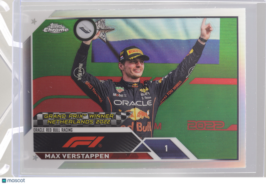 Max Verstappen 2023 Topps Chrome Formula 1 #15 GP WINNER NETHERLAND 2022