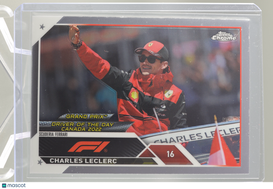 Charles Leclerc 2023 Topps Chrome Formula 1 #174 DOTD Canada 2022 Scuderia