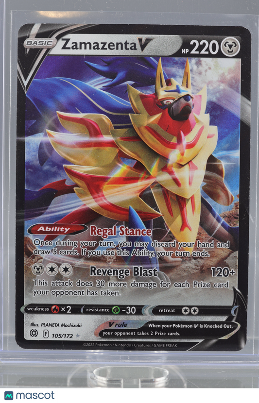 Zamazenta V 2022 Pokemon TCG Brilliant Stars #105