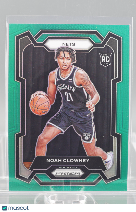 Noah Clowney 2023-24 Panini Prizm Green  #165       Rookie Card RC Brooklyn Nets